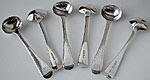 Antique silver saltspoons