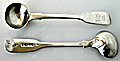 Antique silver saltspoons