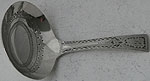 George III Bright-cut caddyspoon London 1796 Thomas Wallis