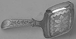 George III bright-cut caddy spoon Birmingham 1816 Coks Betteridge