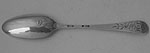 George II Hanoverian double headed eagle back teaspoon London circa 1755 Richard Hawkins