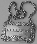 William IV wine label HOLLANDS Sheffield 1832 Walker Knowles Company