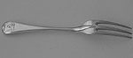 Victorian Hanoverian Thread and Drop pattern dessert fork London 1850 George Adams Private die Tollemache