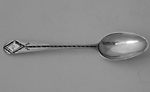 George III Brightcut teaspoon London circa 1780 John Lambe