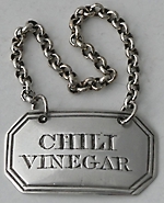 George III sauce label CHILI VINEGAR Edinburgh 1817 George McHattie