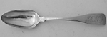 George III Fiddle pattern teaspoon Bermuda circa 1805 George Hutchings