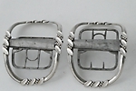 Pair George III buckles patent chapes London circa 1800 Edward Fairbrother