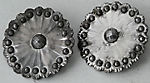 George III cut steel buttons circa 1770