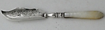 Victorian Mother-of-pearl handled butter knife Birmingham 1871 Hilliard Thomasson