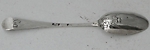 George III Hanoverian teaspoon double headed eagle back London circa 1760 