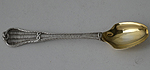 Victorian King's shape eggspoon basketweave London 1850 Francis Higgins
