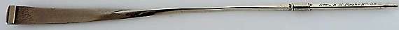 Oar inscribed for Reverend Pughe