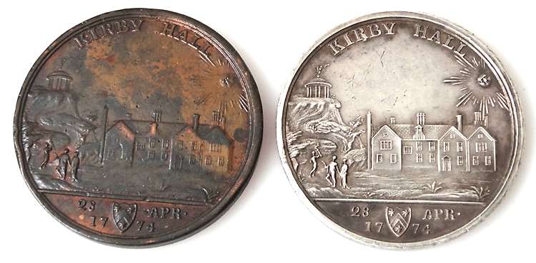 Pair of commemmorative medals