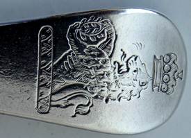 Engraved crest and coronet